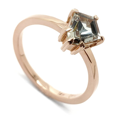 Light Green Sapphire Engagement Ring | Era Design Vancouver Canada