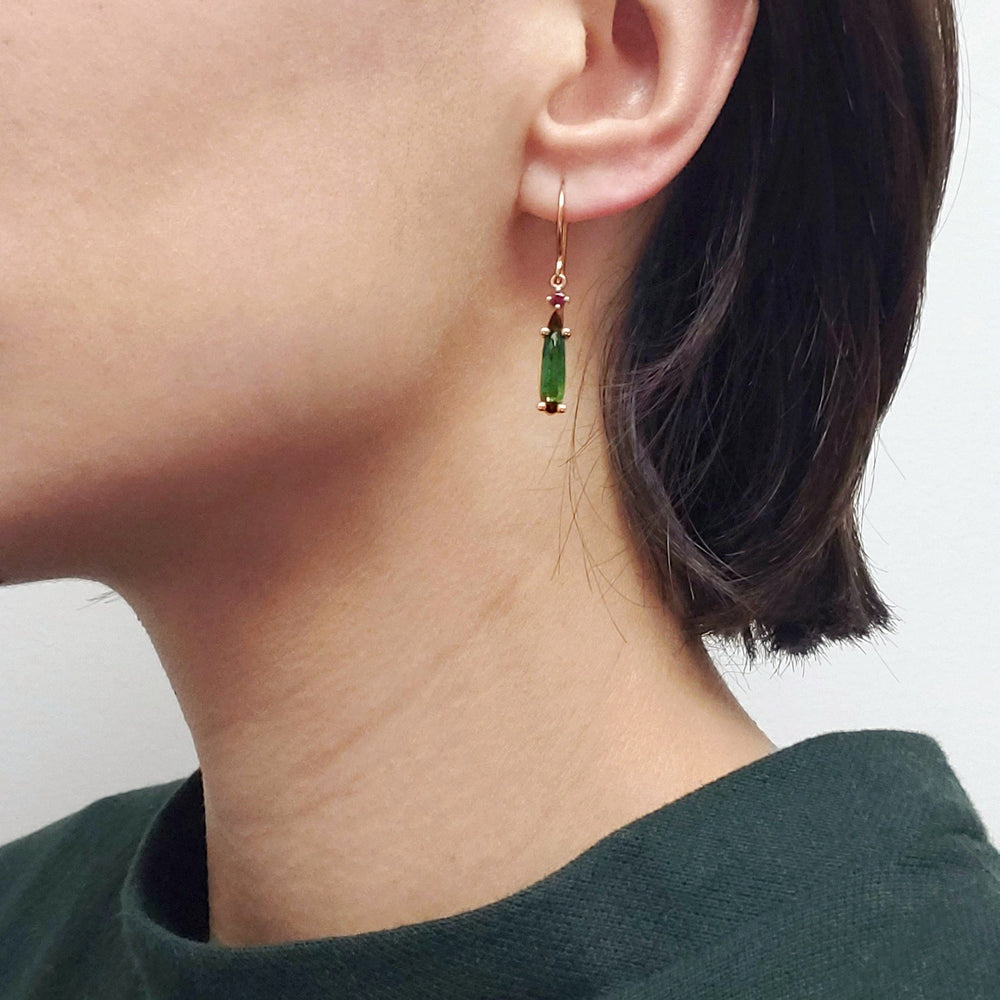 Tourmaline and Ruby Earrings | Howl's Moving Castle | Era Design Vancouver Canada