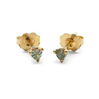 Trilliant Sapphire Earrings | Era Design Vancouver Canada