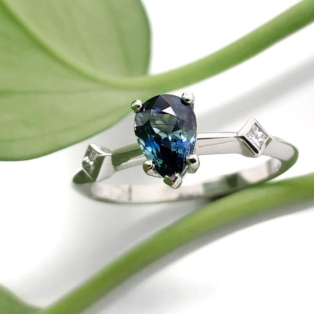 Australian Sapphire Engagement Ring | Era Design Vancouver Canada