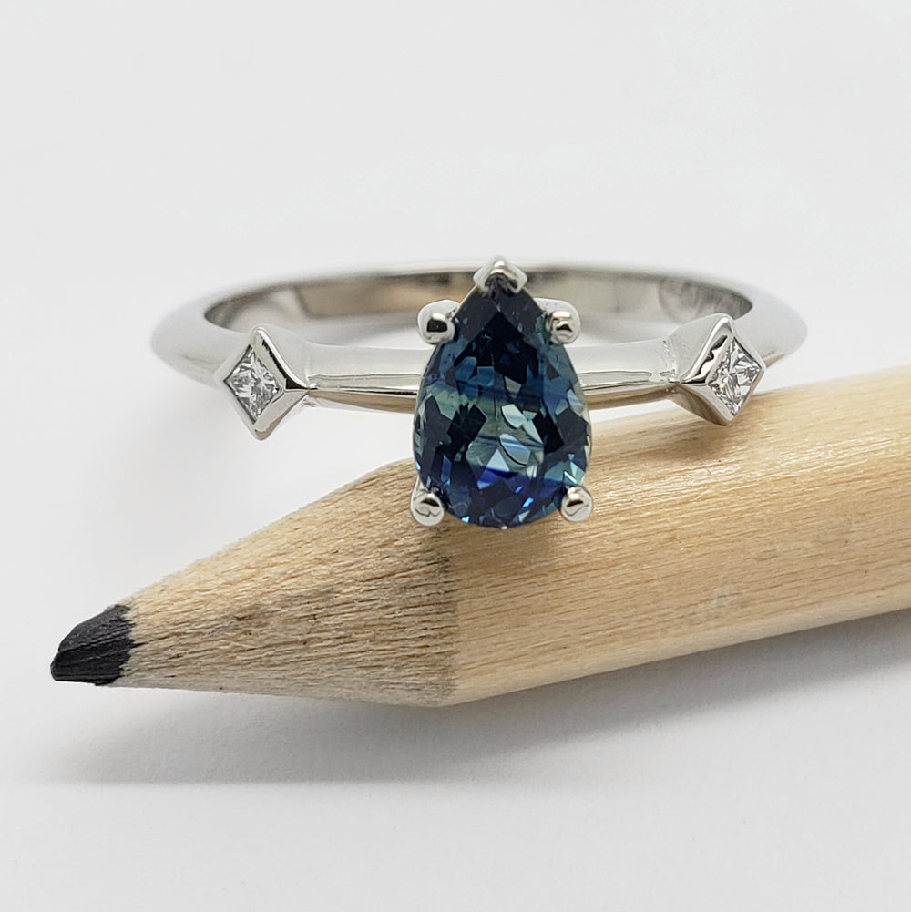 Australian Sapphire Engagement Ring | Era Design Vancouver Canada