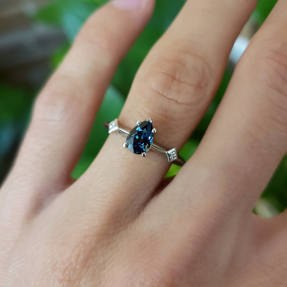 Australian Sapphire Engagement Ring | Era Design Vancouver Canada