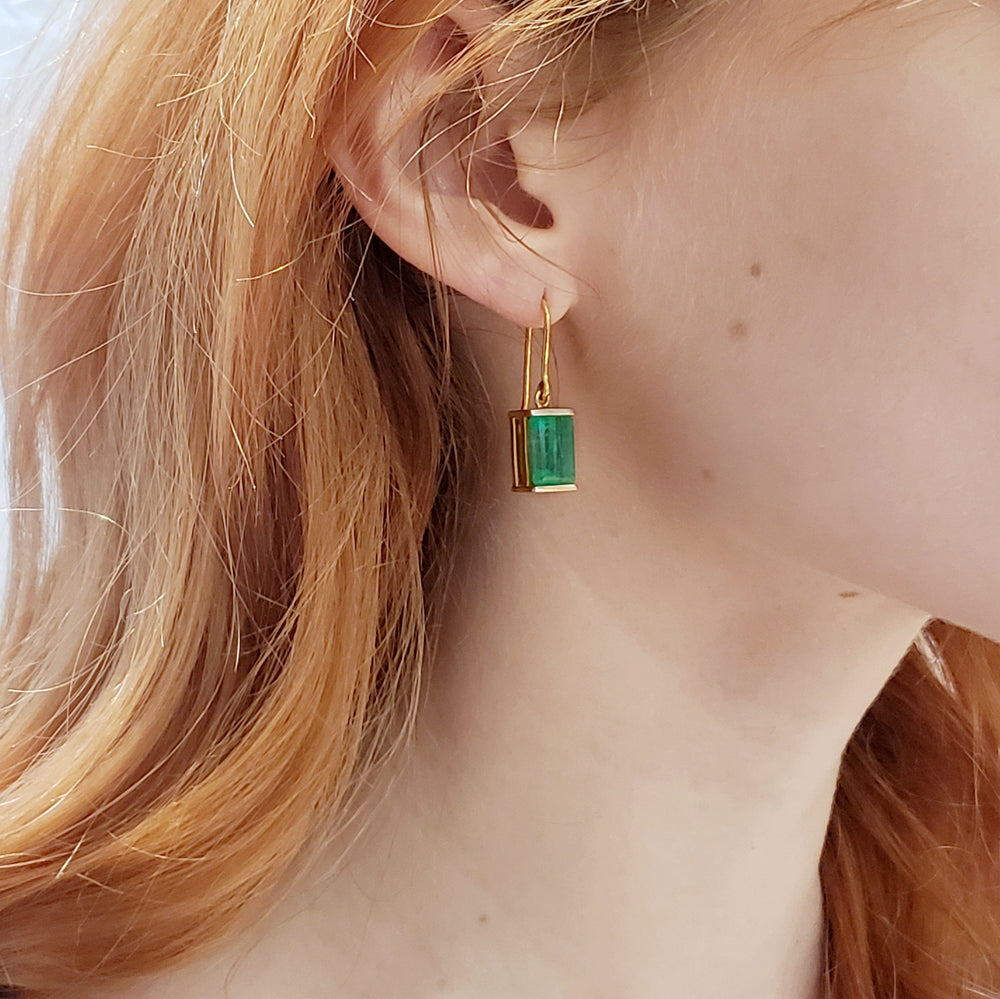 Vintage Emerald Earrings | Era Design Vancouver Canada