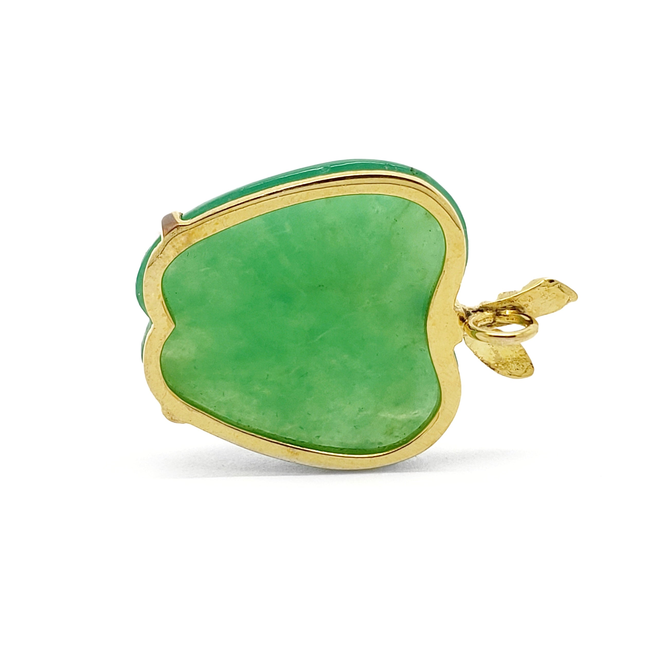 Vintage Jade Apple Pendant
