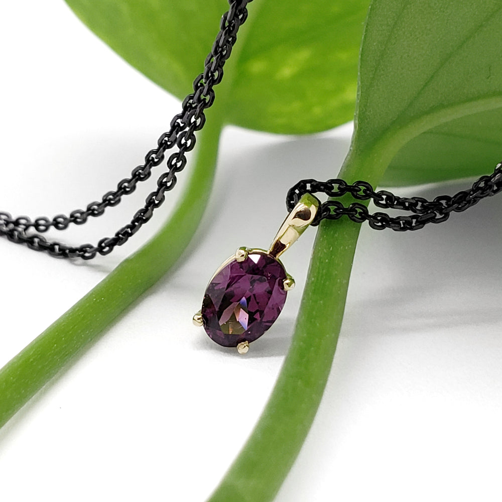 Violet Garnet Pendant