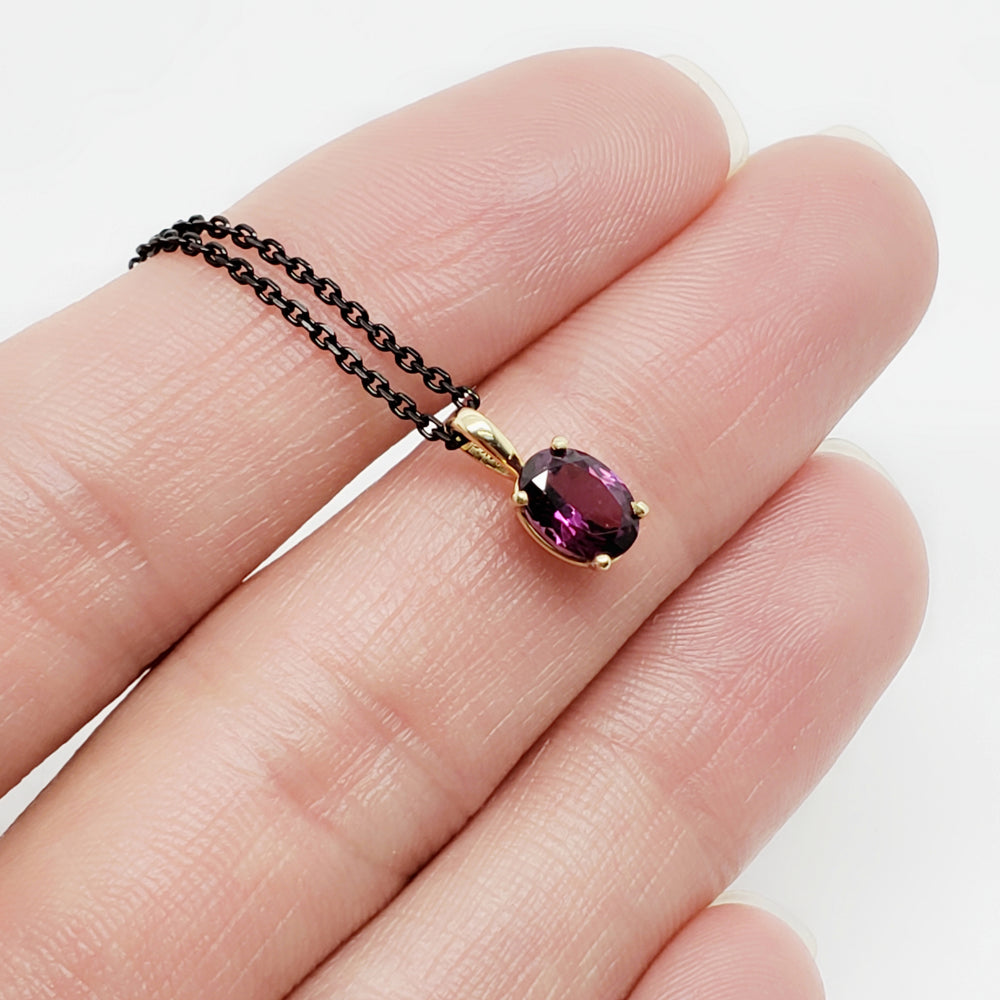 Violet Garnet Pendant