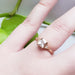 White Sapphire Engagement Ring | Era Design Vancouver Canada