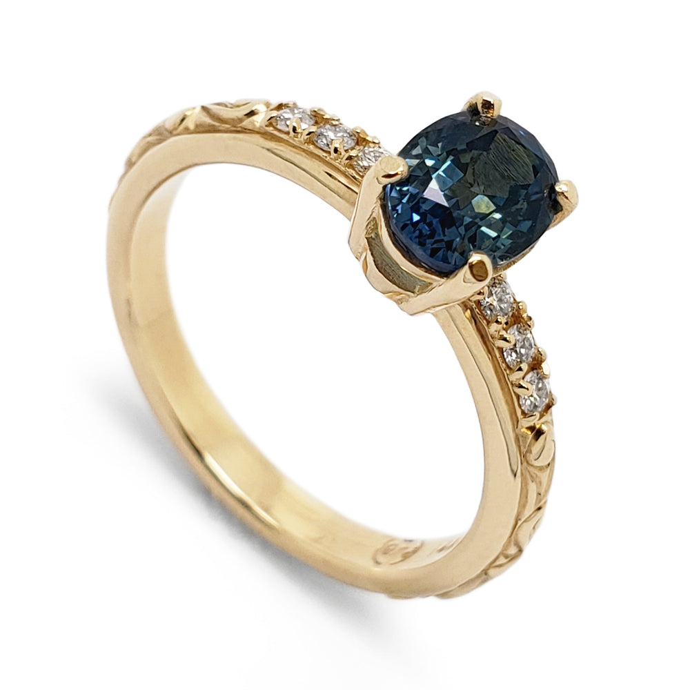 Montana Sapphire Engagement Ring | Era Design Vancouver Canada