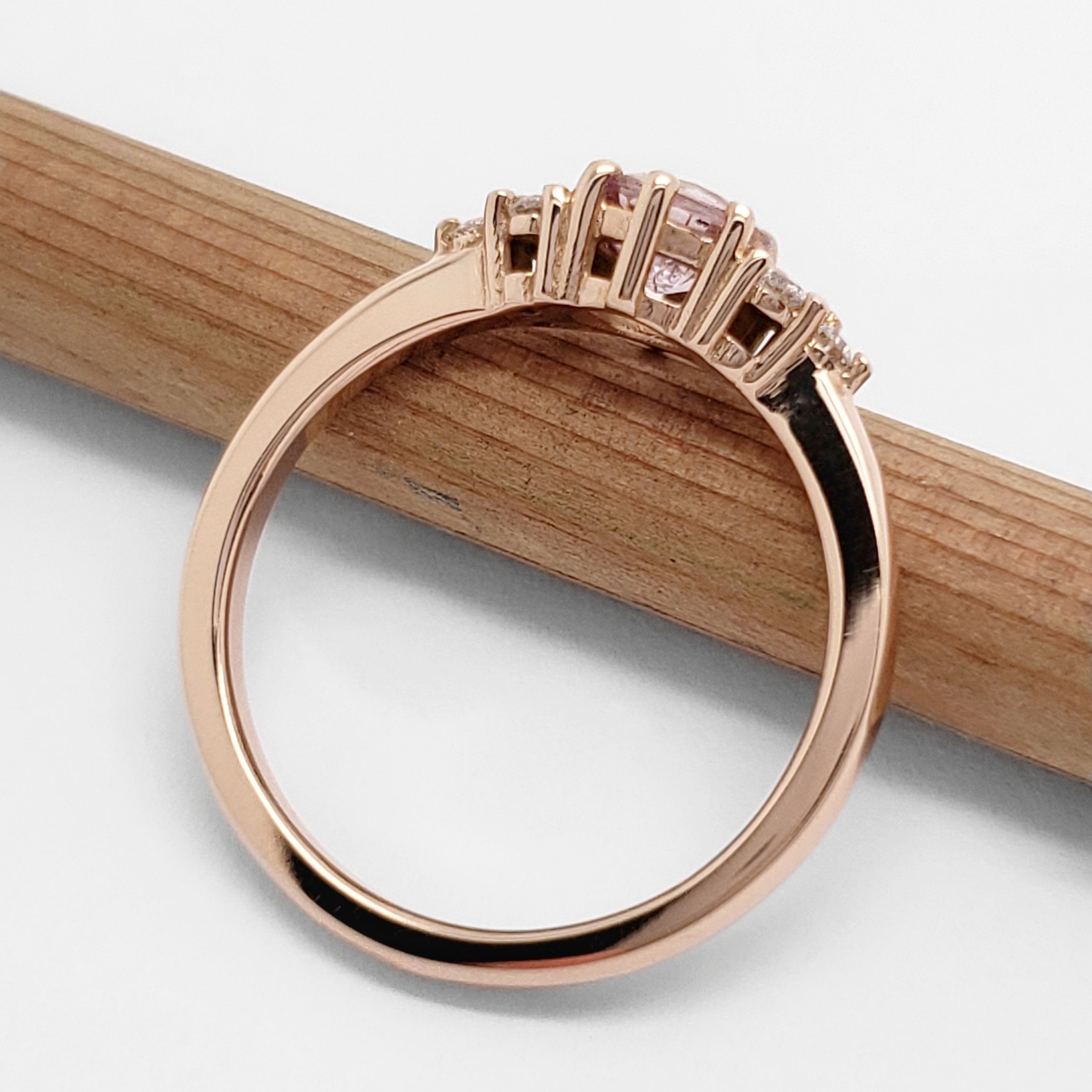 Pink Sapphire Engagement Ring | Era Design Vancouver Canada