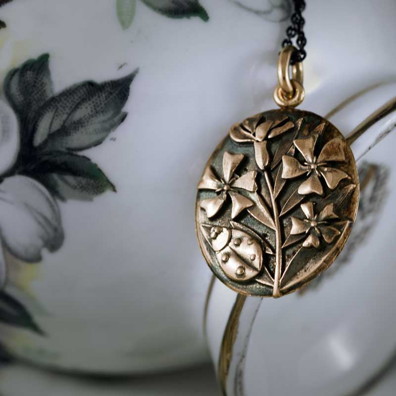 Oleander Rose Gold Pendant Rose Gold Pendant - Era Design Vancouver