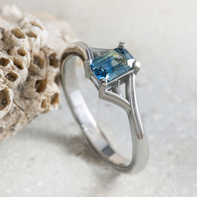 Twig White Australian Sapphire Ring | Era Design Vancouver Canada