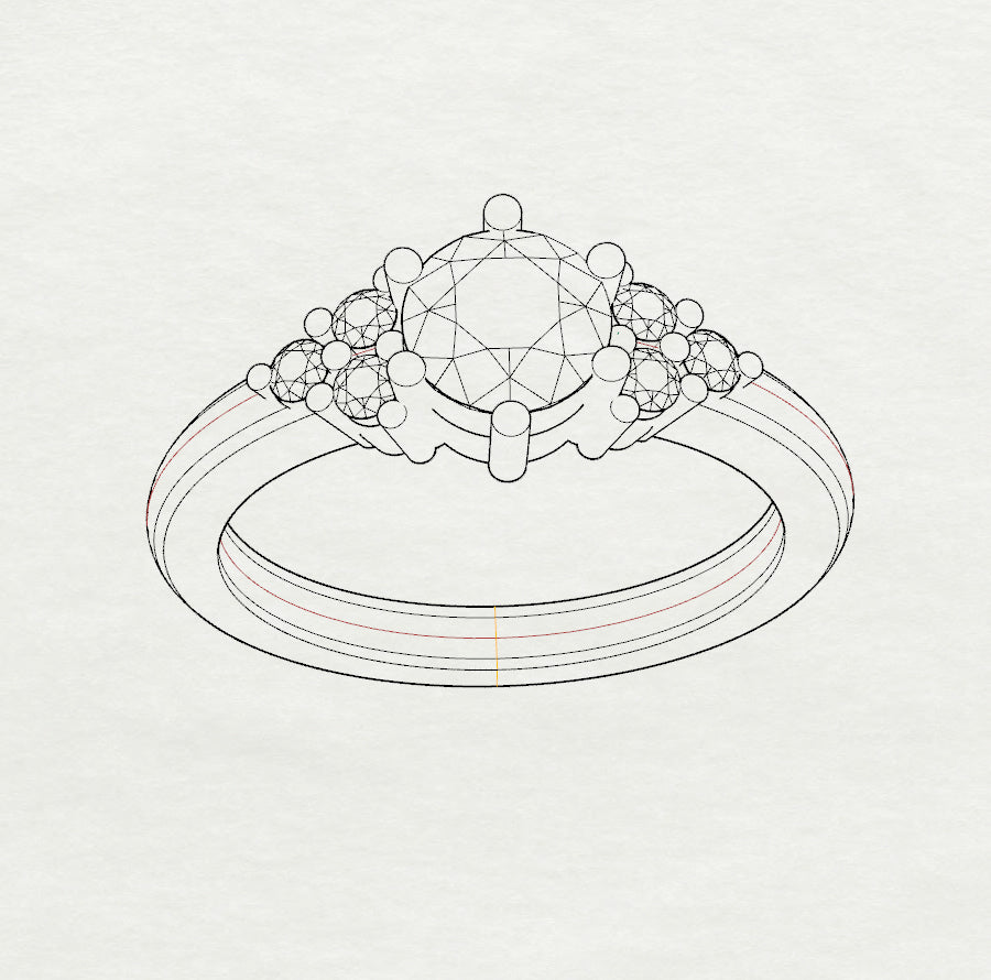 Sapphire and Diamond Ring | Era Design Vancouver Canada
